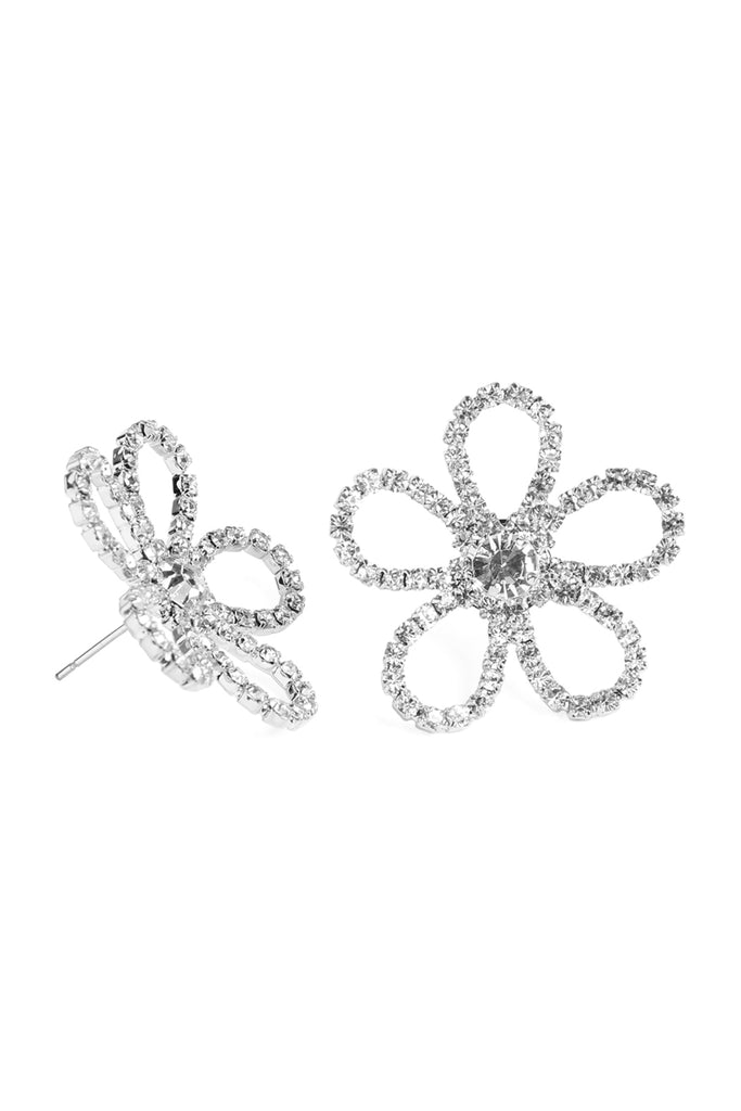 30MM FLOWER OUTLINE STUD EARRING