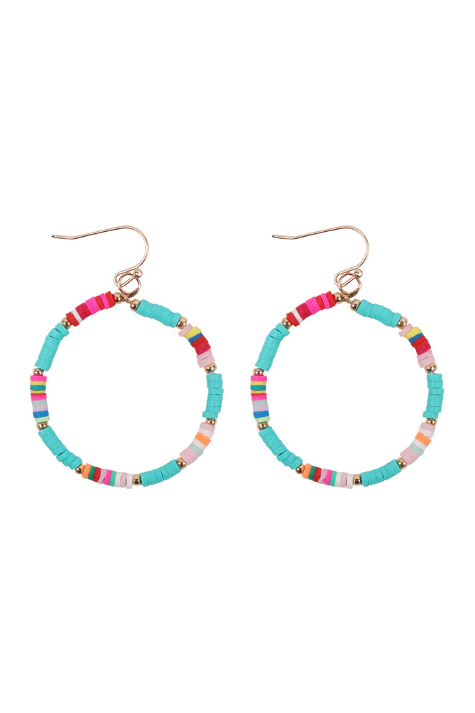 26876 - 35MM RUBBER DISC HOOK EARRINGS