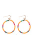 26876 - 35MM RUBBER DISC HOOK EARRINGS
