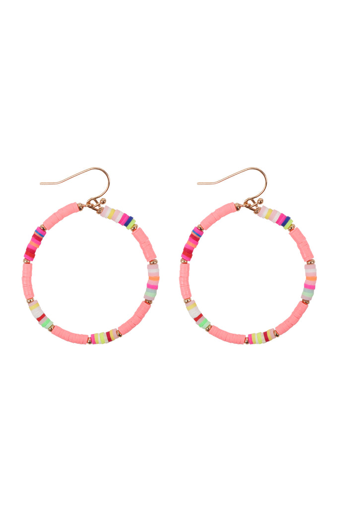 26876 - 35MM RUBBER DISC HOOK EARRINGS