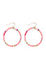 26876 - 35MM RUBBER DISC HOOK EARRINGS