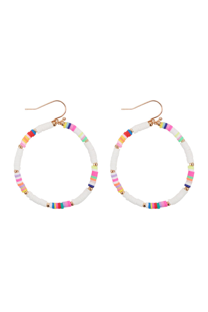 26876 - 35MM RUBBER DISC HOOK EARRINGS