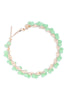 26924 - WIRED GLASS BEADS WRAP HOOP EARRINGS