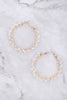 26924 - WIRED GLASS BEADS WRAP HOOP EARRINGS