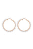 26924 - WIRED GLASS BEADS WRAP HOOP EARRINGS