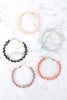 26924 - WIRED GLASS BEADS WRAP HOOP EARRINGS