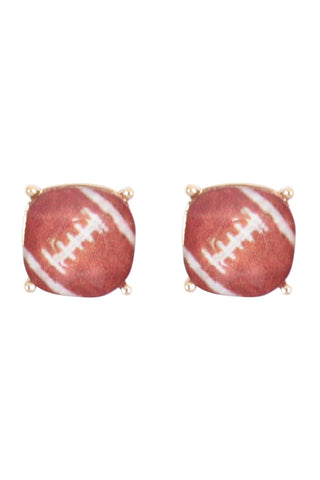 AE0088 - GLASS CUSHION POST EARRINGS