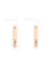 FAITH BAR DROP FISH HOOK EARRINGS