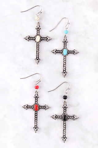 JESUS FISH HOOK EARRINGS
