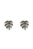 LEAF ABALONE POST EARRINGS