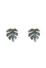 LEAF ABALONE POST EARRINGS