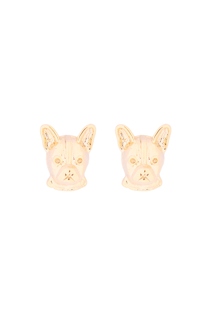 DOG CAST STUD EARRINGS