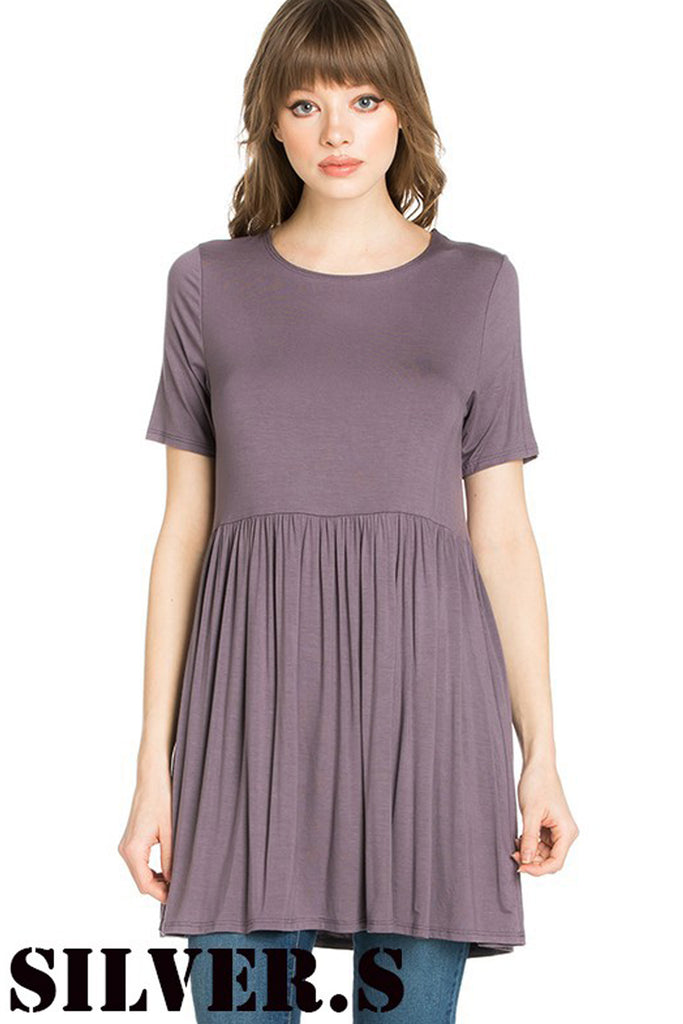 Short Sleeve Empire Waist Tunic