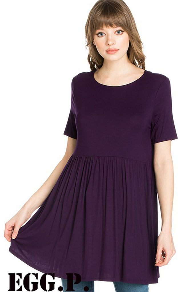 Short Sleeve Empire Waist Tunic