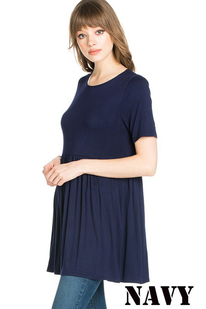 Short Sleeve Empire Waist Tunic