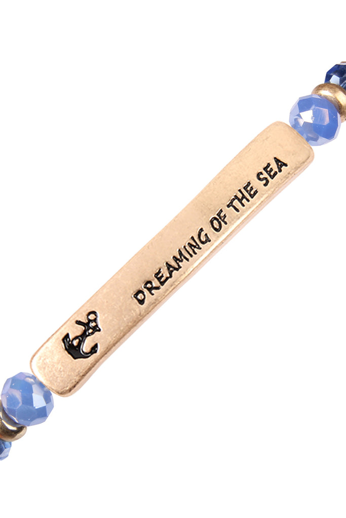 DREAM SEA BAR BEAD BRACELET