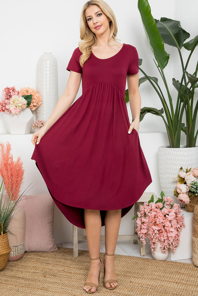 High-Low Empire Dress