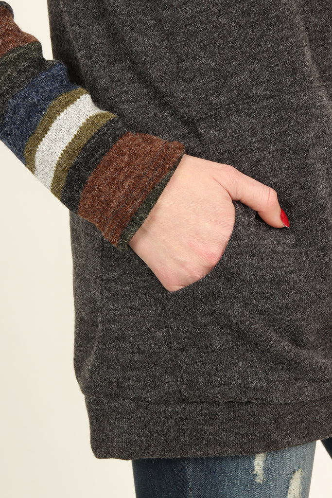 Multi Colored Sleeve Pocket Tunic