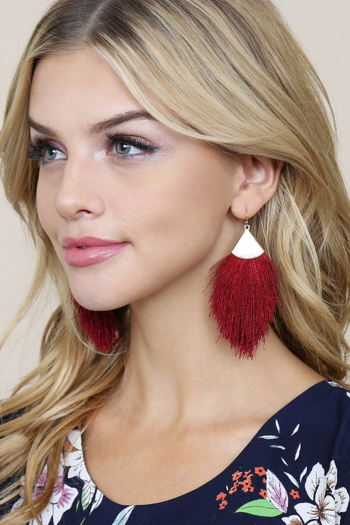 TASSEL DROP EARRINGS