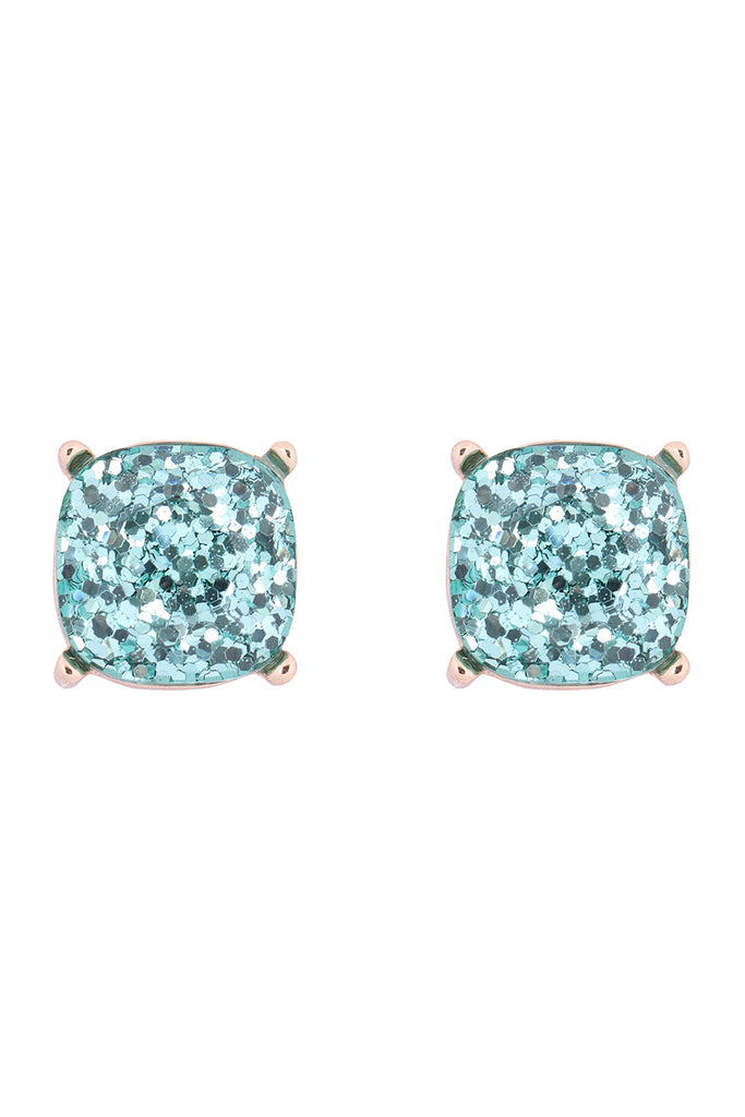 AE0333-GLITTER EPOXY STUD EARRINGS