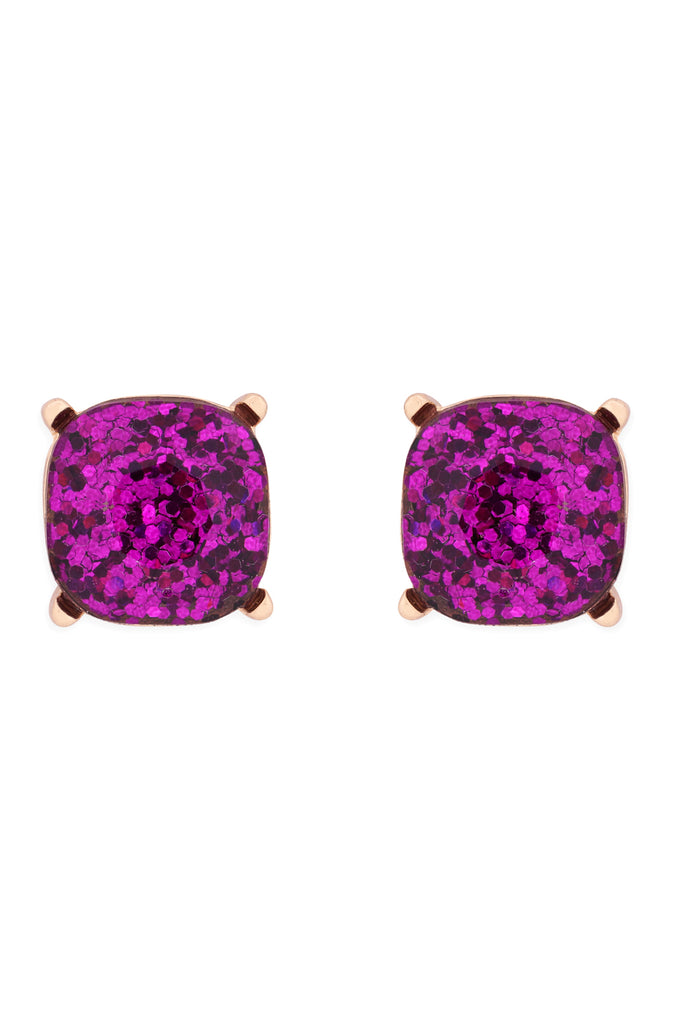 AE0333-GLITTER EPOXY STUD EARRINGS