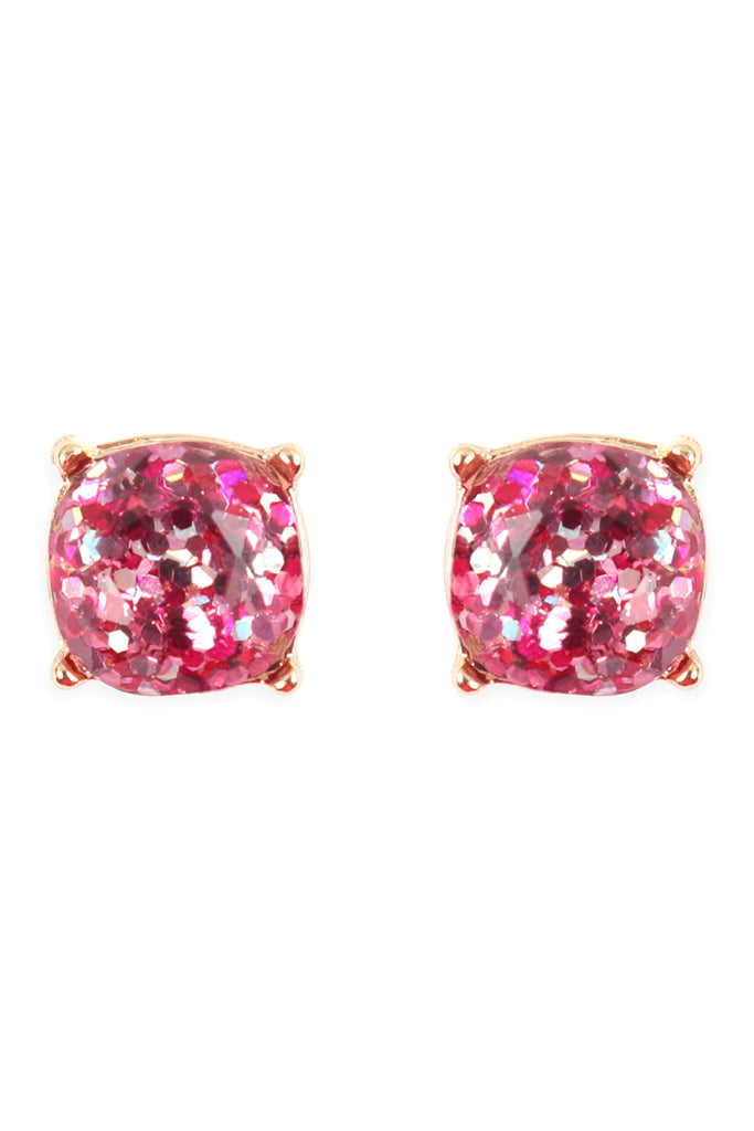 AE0336 - GLITTER EPOXY STUD EARRINGS