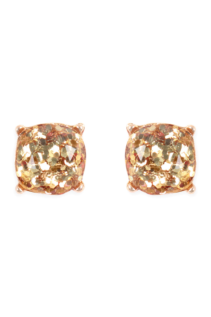 AE0336 - GLITTER EPOXY STUD EARRINGS