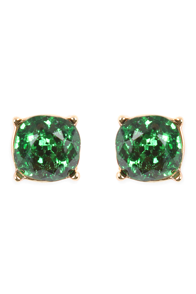 AE0336 - GLITTER EPOXY STUD EARRINGS