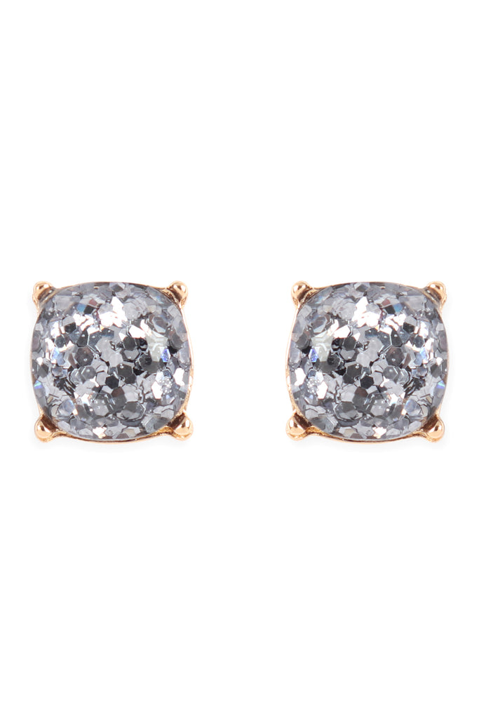 AE0336 - GLITTER EPOXY STUD EARRINGS