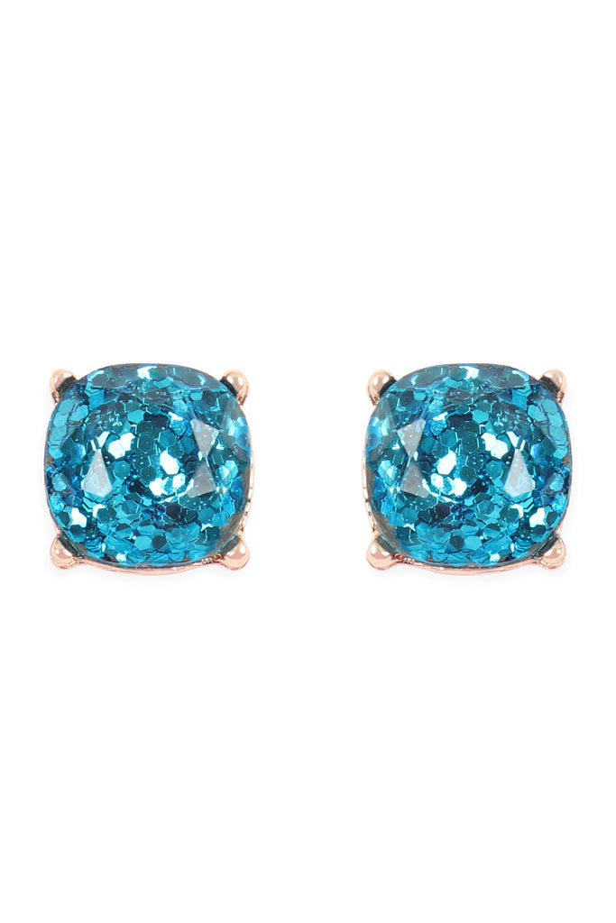 AE0336 - GLITTER EPOXY STUD EARRINGS