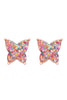 AE0346 - BUTTERLY GLITTER EPOXY EARRINGS