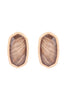 AGATE PRINT EPOXY STUD EARRINGS