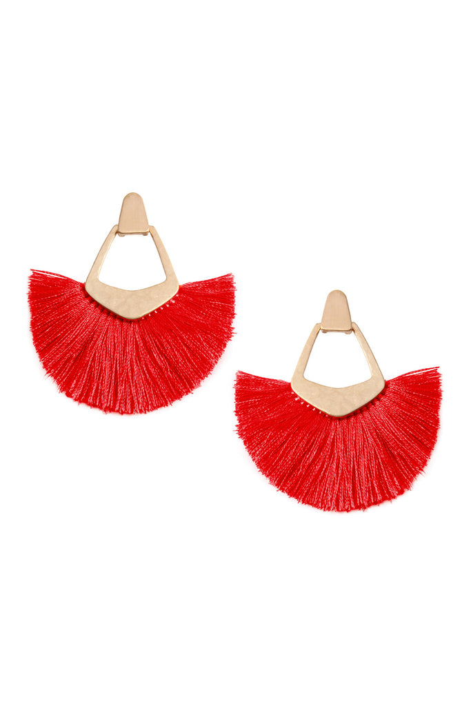 BOHEMIAN INSPIRED TASSEL DANGLE EARRINGS