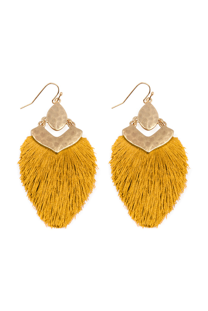 DANGLE TASSEL DROP EARRINGS