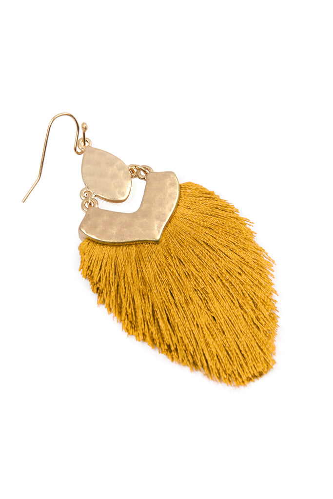 DANGLE TASSEL DROP EARRINGS