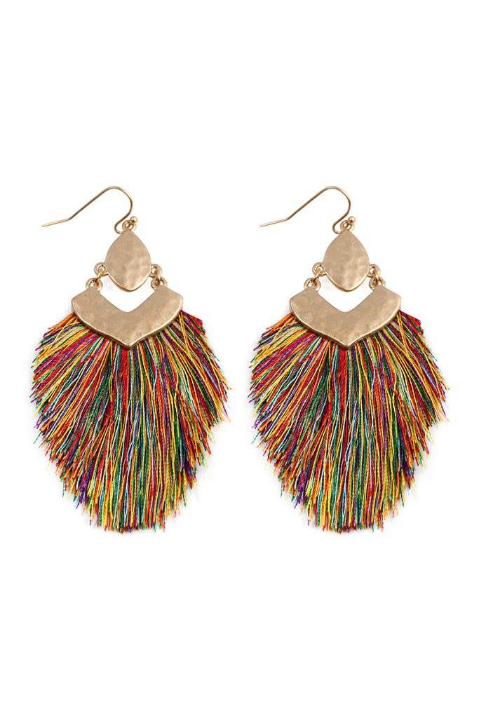 DANGLE TASSEL DROP EARRINGS