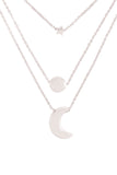 B5NS2189 - STAR MOON AND SUN 3 SET NECKLACE
