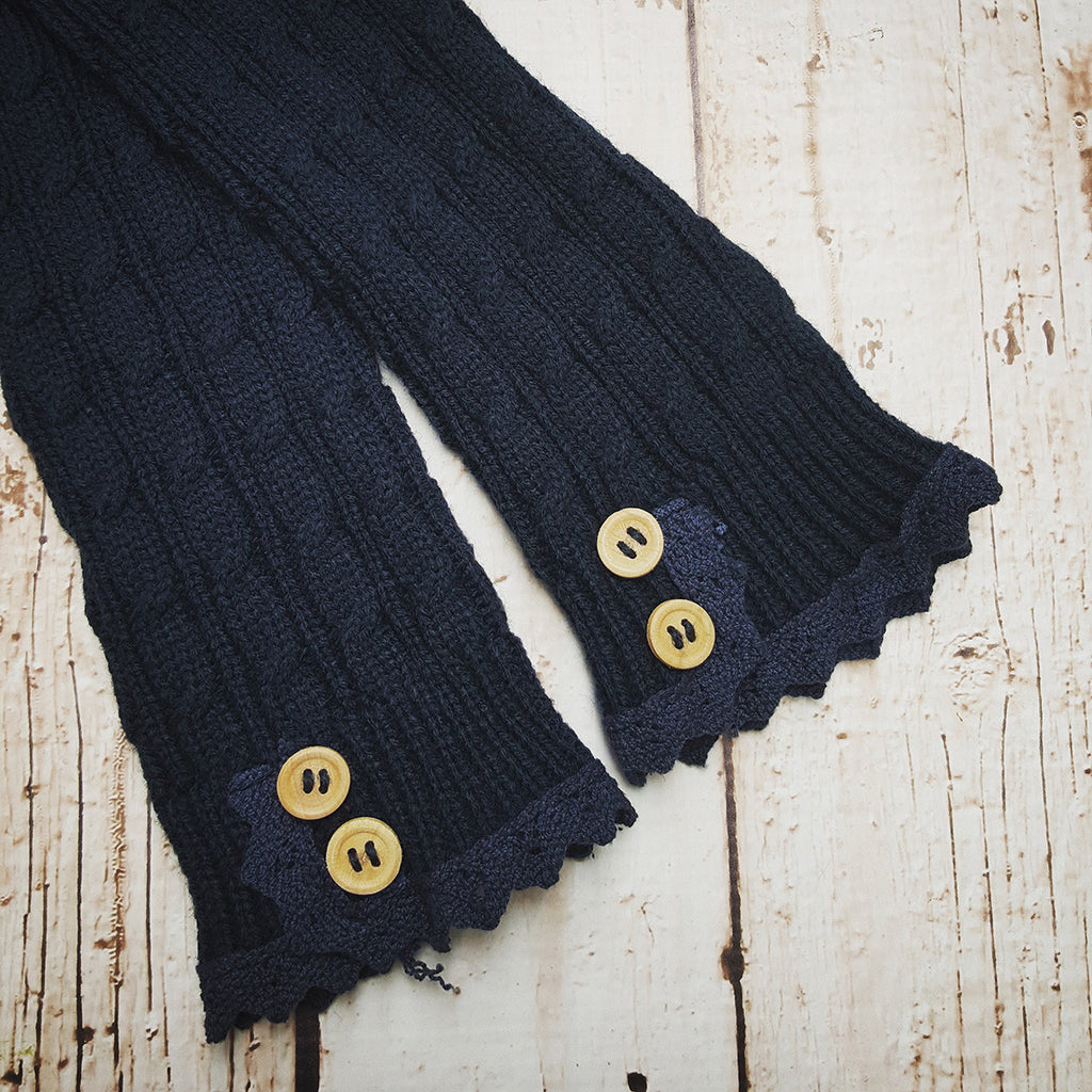 Solid Lace Trim Arm Wamer-6 Colors!