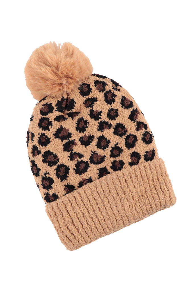 LEOPARD DOUBLE BEANIE