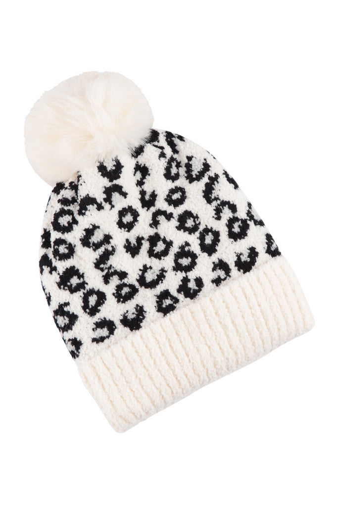 LEOPARD DOUBLE BEANIE