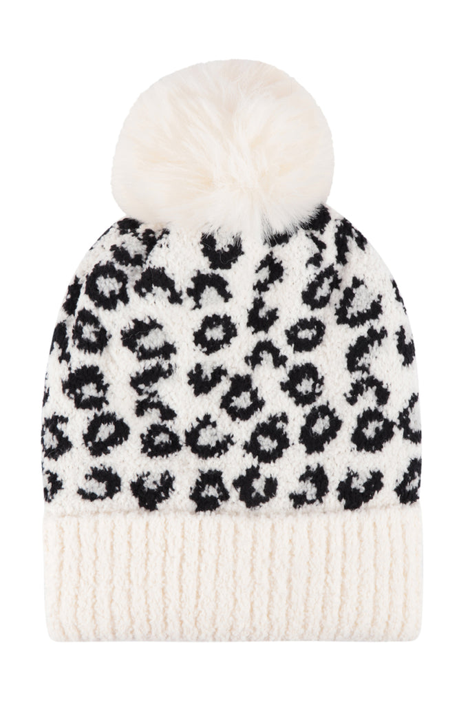 LEOPARD DOUBLE BEANIE