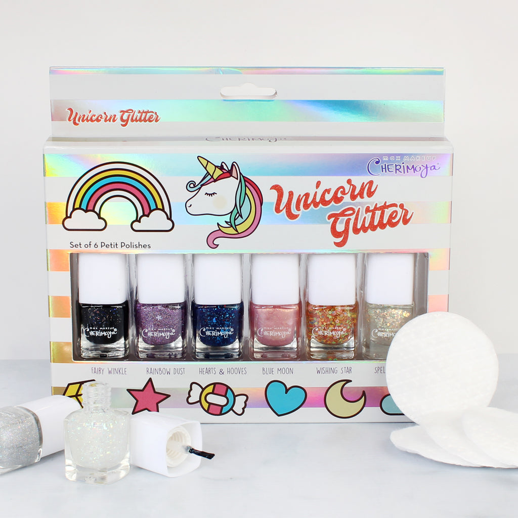 Unicorn Glitter Nail Polish Set