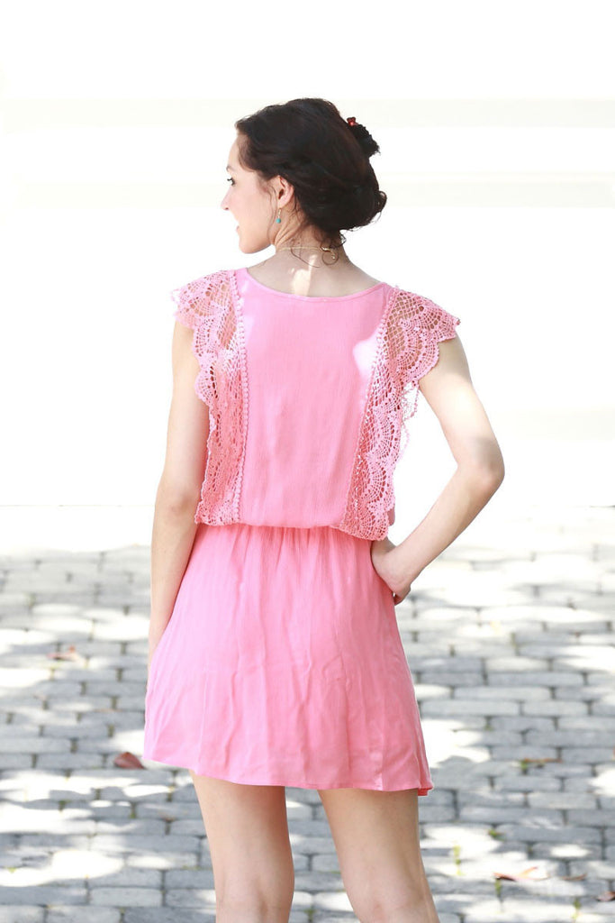 Lovely Lace Trim Sleeveless Dress