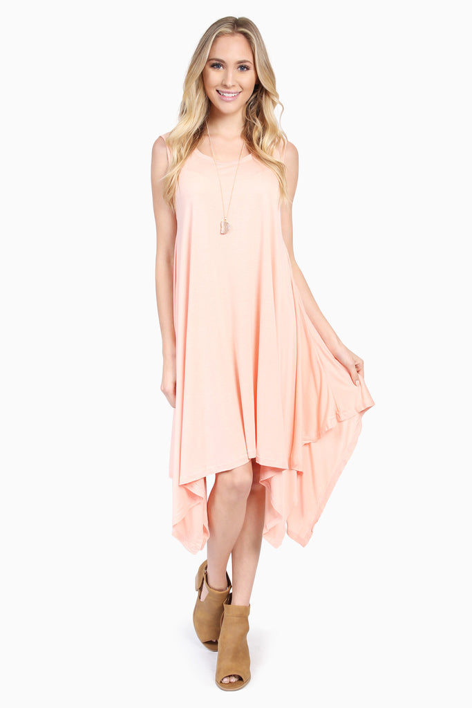 High-Low Sleeveless Dress