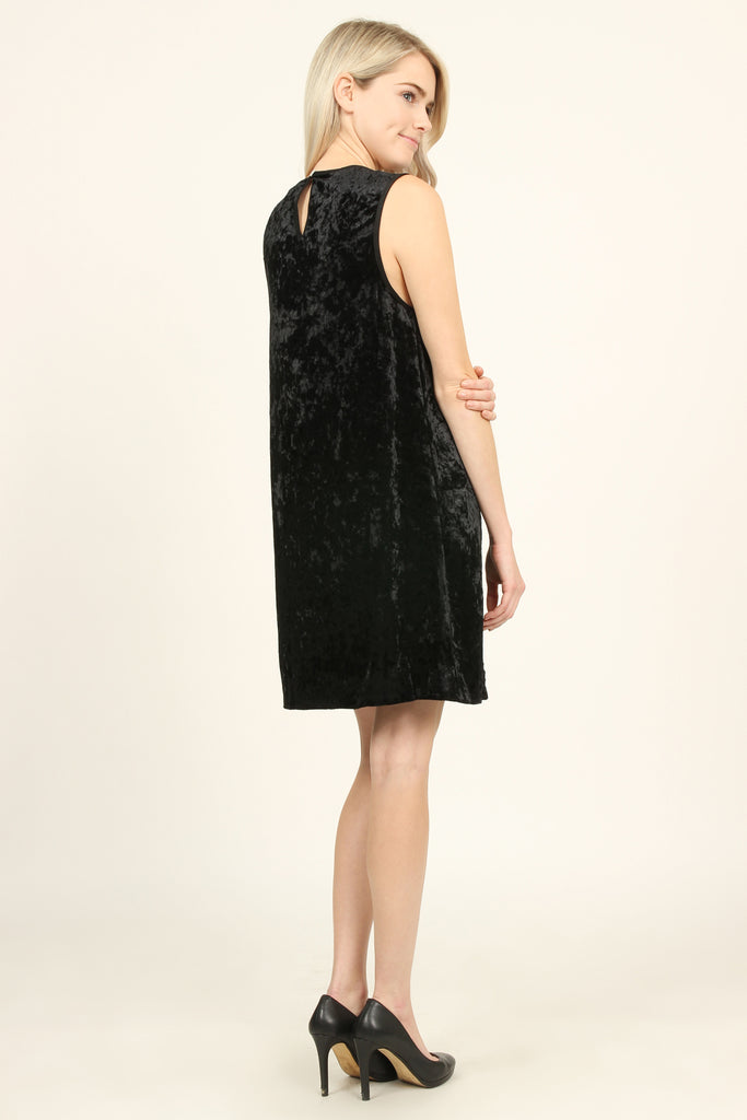 Velvet Lace Detail Dress