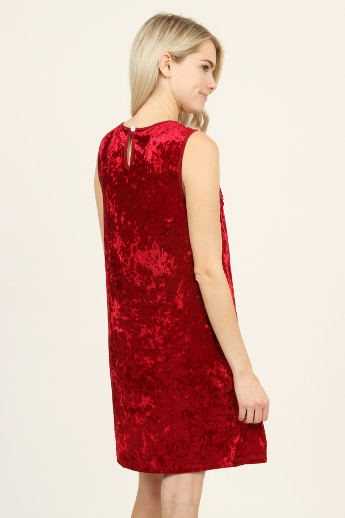 Velvet Lace Detail Dress