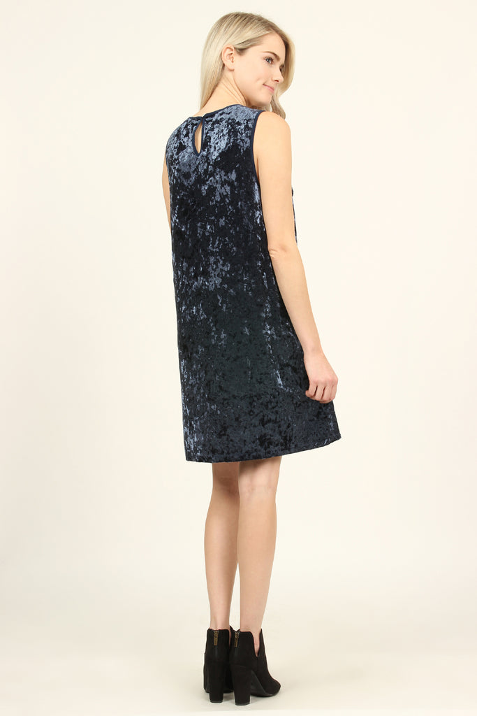 Velvet Lace Detail Dress