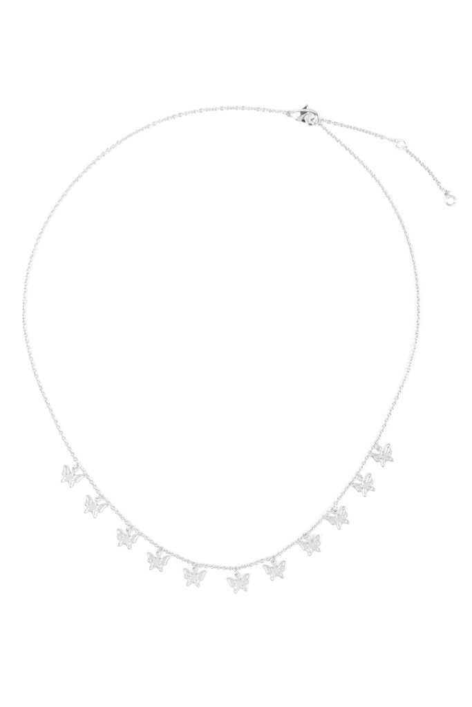 DN6142 - BUTTERFLY DAINTY STATIONARY NECKLACE
