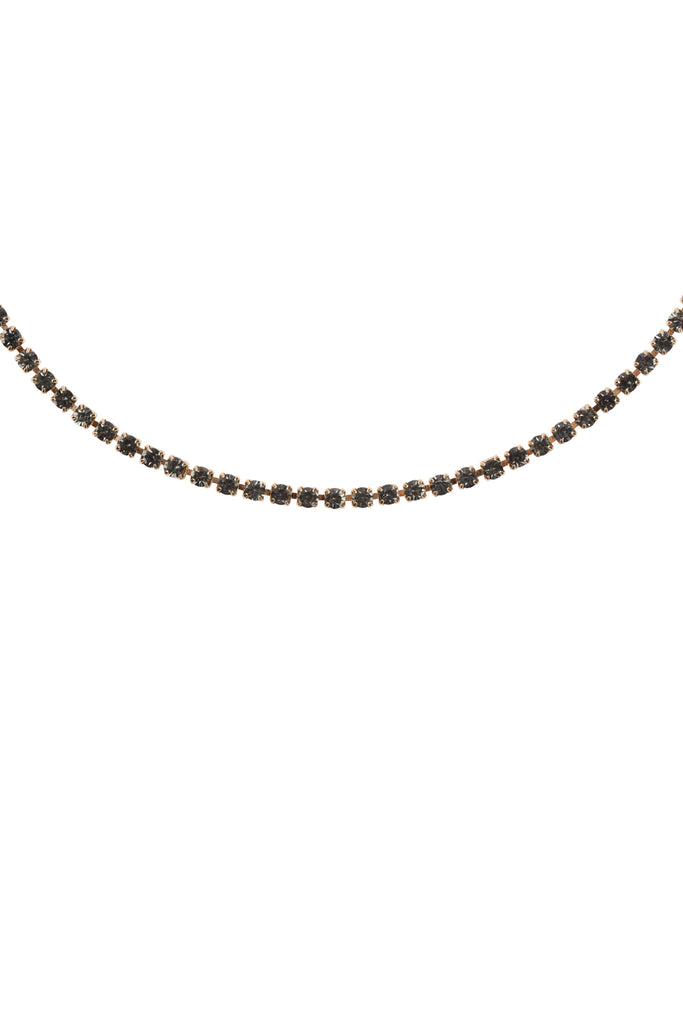 DNA020 - STONE CHAIN CHOKER NECKLACE