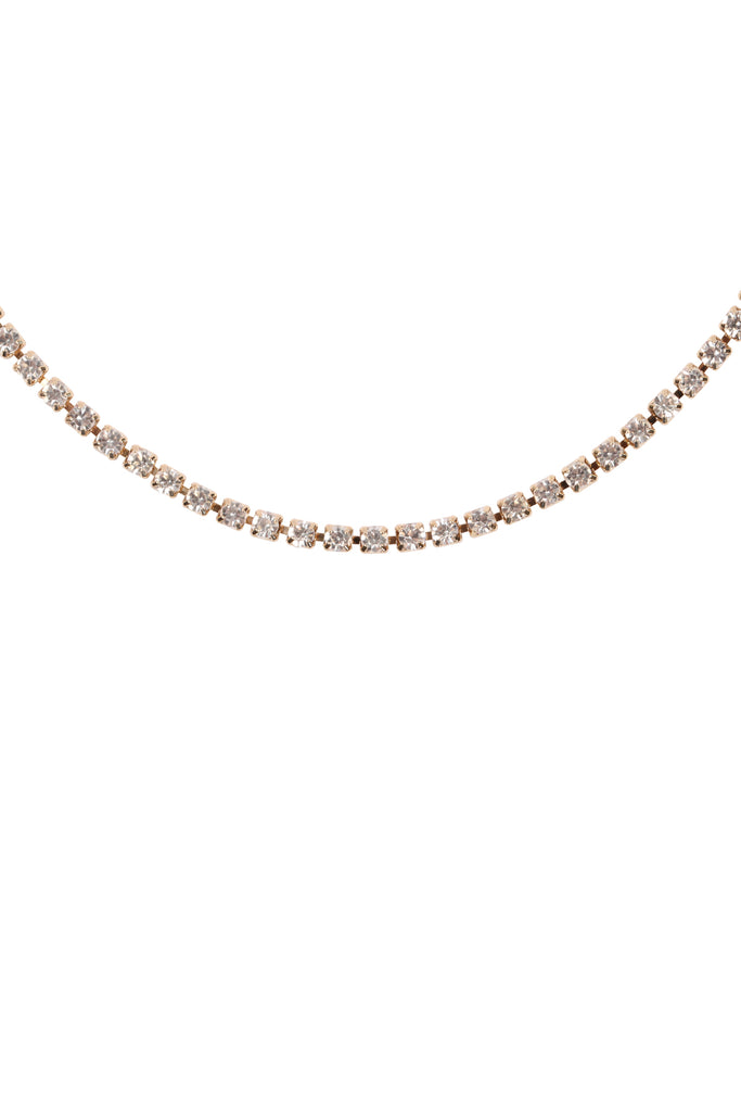 DNA020 - STONE CHAIN CHOKER NECKLACE